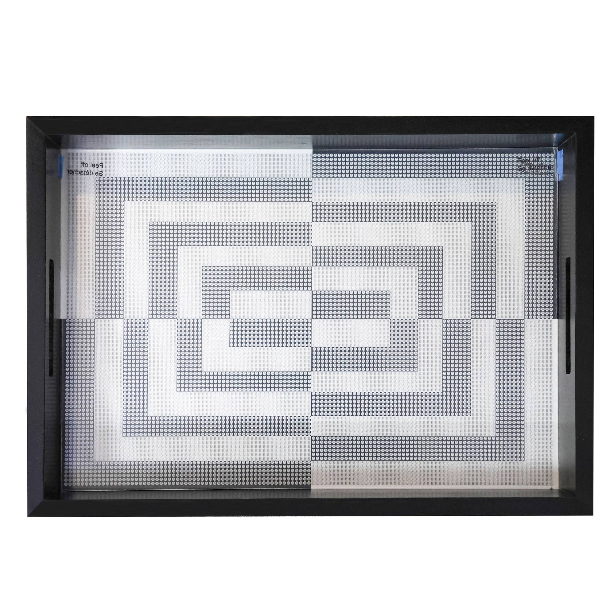 Jonathan Adler x Michaels 10" x 14" Black & White Square Diamond Art Tray Kit